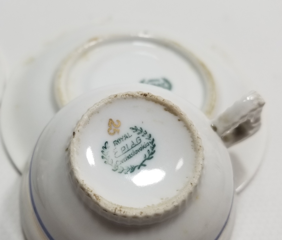 OSMANLI DÖNEMİ ÇİFT PORSELEN KAHVE TAKIMI