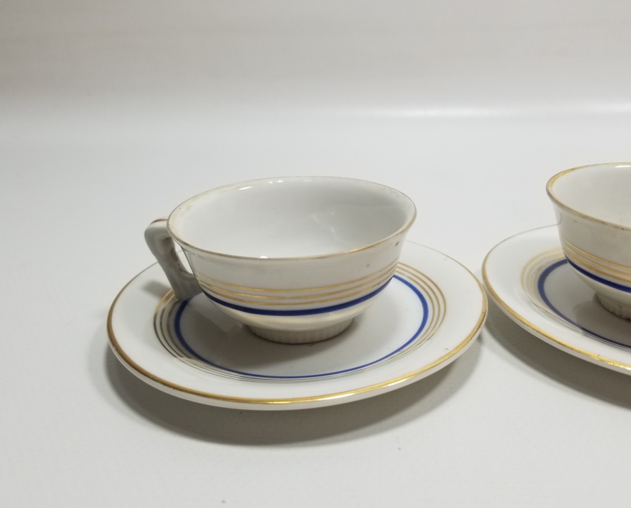 OSMANLI DÖNEMİ ÇİFT PORSELEN KAHVE TAKIMI