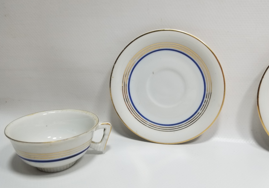 OSMANLI DÖNEMİ ÇİFT PORSELEN KAHVE TAKIMI