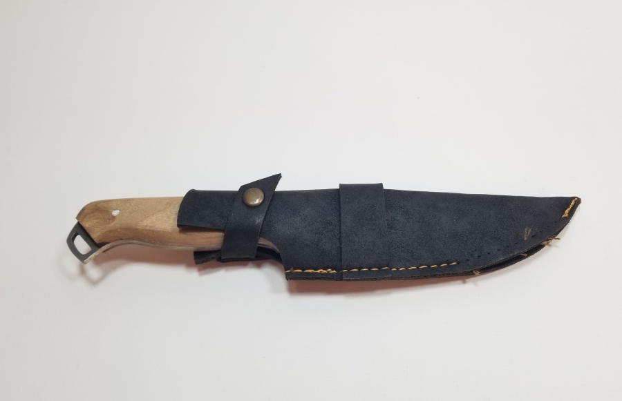 ÜZERİ GEYİK FİGÜRLÜ ÖZEL YAPIM BÜYÜK BOY KAMPÇI BIÇAĞI