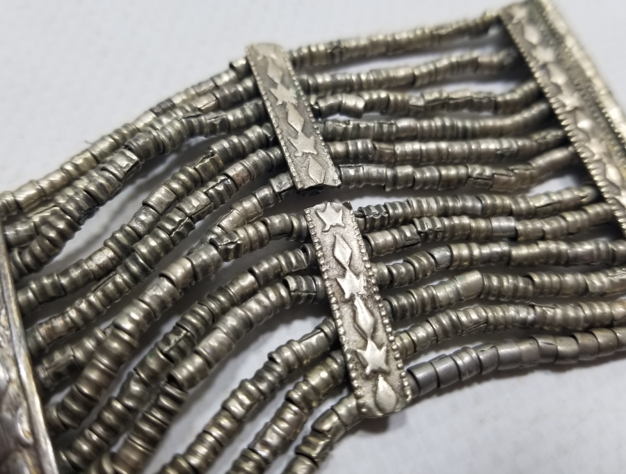 OSMANLI DÖNEMİ TAMAMI EL YAPIMI KABARTMA İŞÇİLİKLİ BİLEZİK - BİLEKLİK