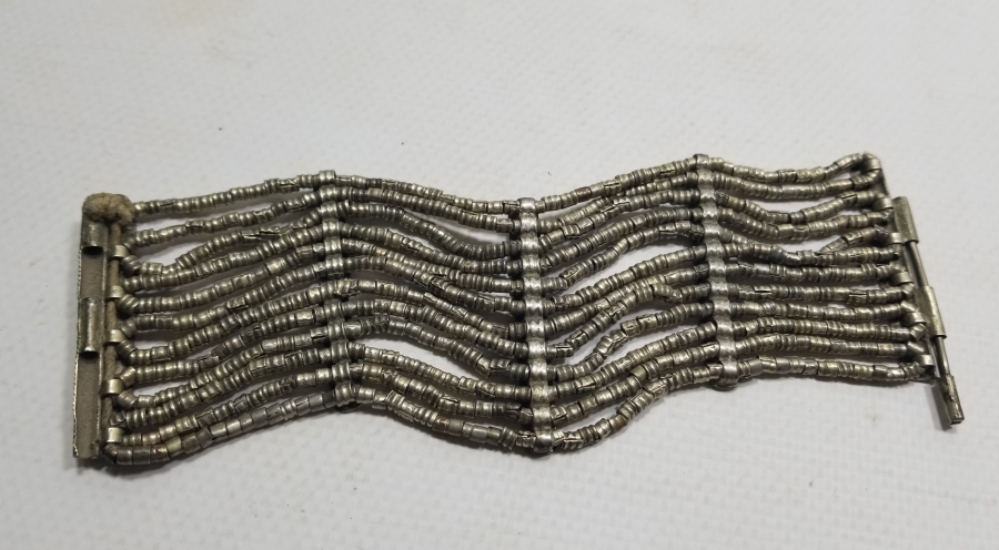 OSMANLI DÖNEMİ TAMAMI EL YAPIMI KABARTMA İŞÇİLİKLİ BİLEZİK - BİLEKLİK