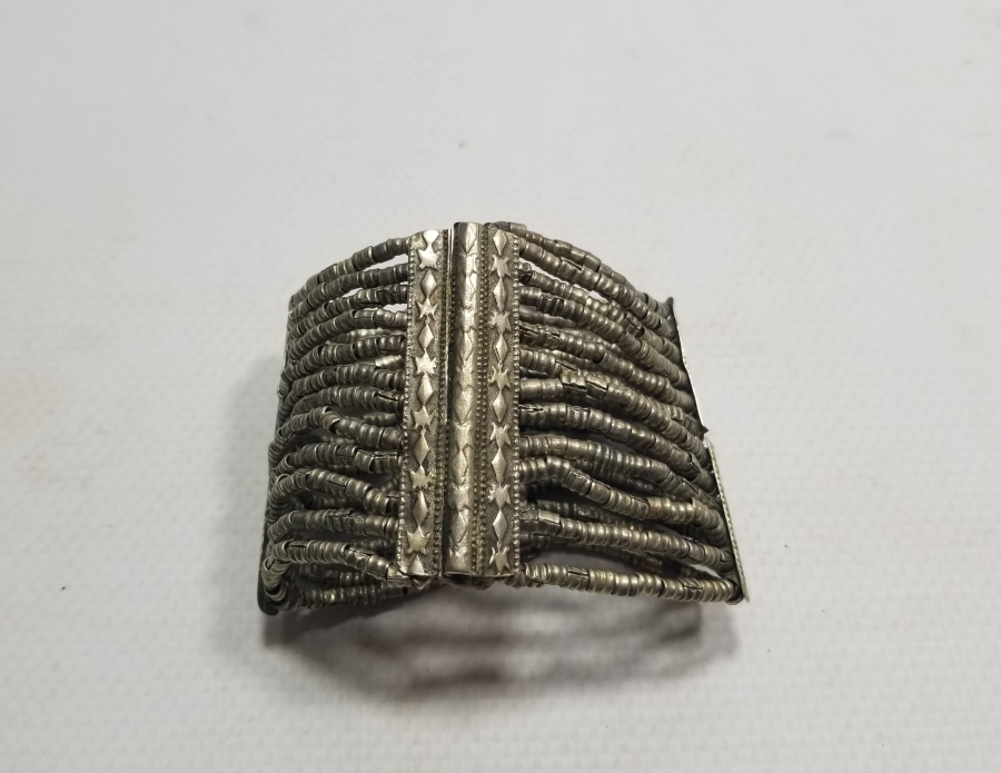 OSMANLI DÖNEMİ TAMAMI EL YAPIMI KABARTMA İŞÇİLİKLİ BİLEZİK - BİLEKLİK