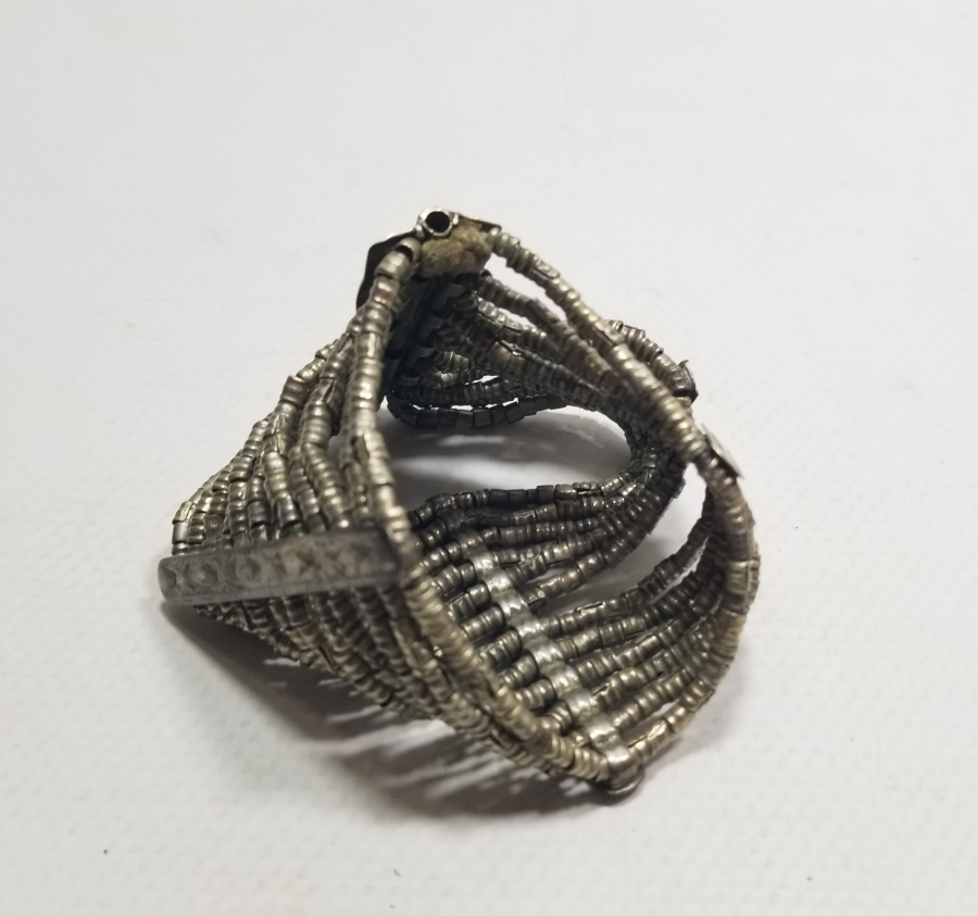 OSMANLI DÖNEMİ TAMAMI EL YAPIMI KABARTMA İŞÇİLİKLİ BİLEZİK - BİLEKLİK