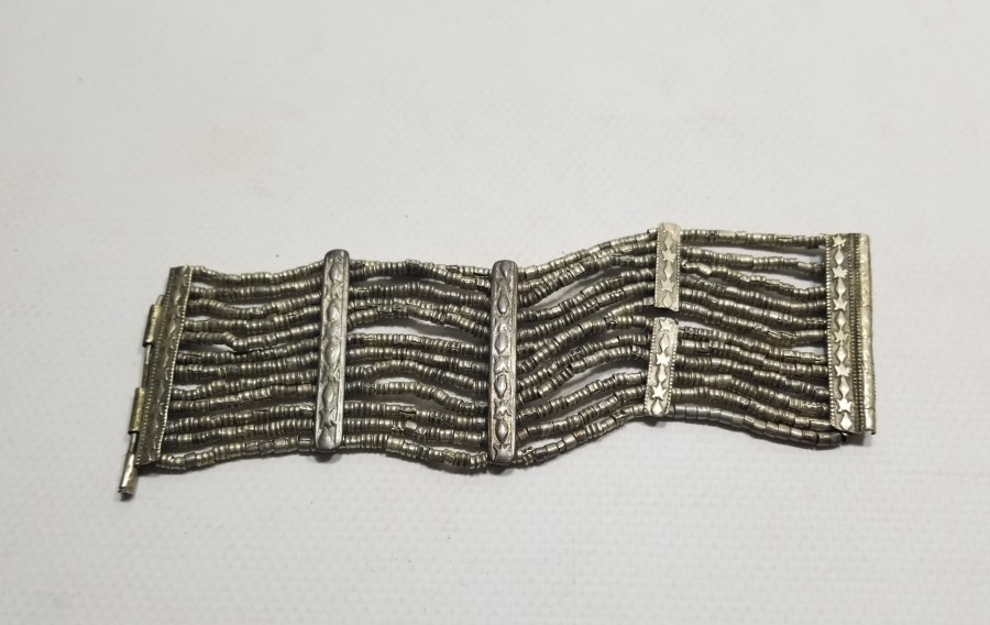 OSMANLI DÖNEMİ TAMAMI EL YAPIMI KABARTMA İŞÇİLİKLİ BİLEZİK - BİLEKLİK