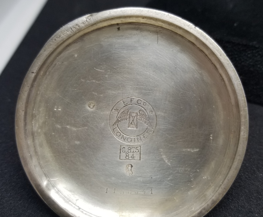 KADRANI ALTIN BEZELİ ÖZEL YAPIM AVCI KASA LONGINES CEP SAATİ