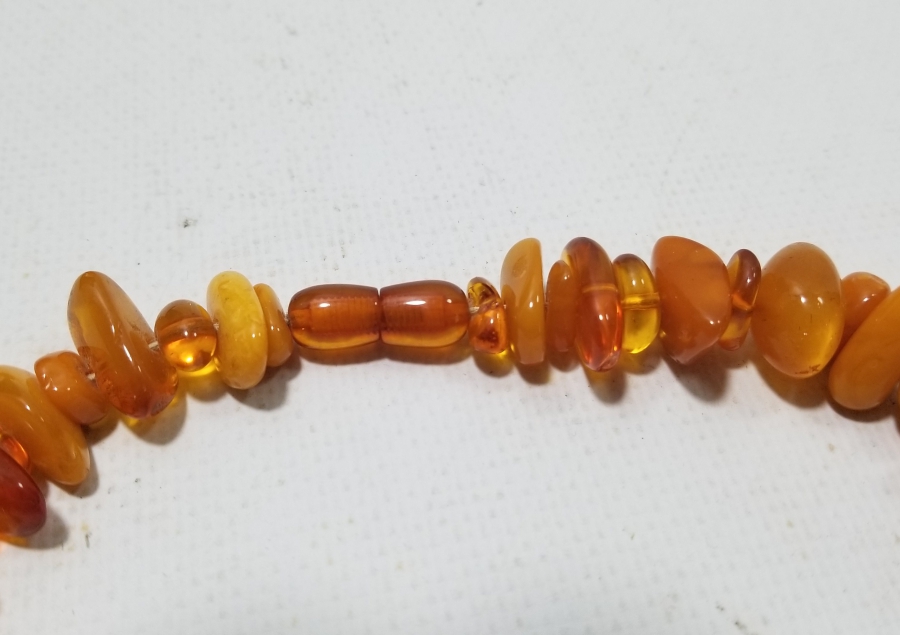 KAYA VE DAMLA KEHRİBAR TANELİ ÖZEL YAPIM ANTİKA GERDANLIK