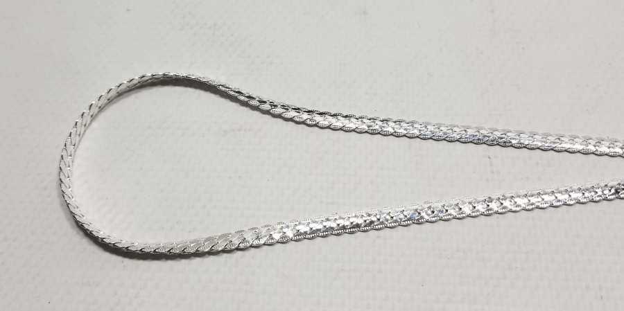 KABARTMA İŞÇİLİKLİ GÜMÜŞ ZİNCİR