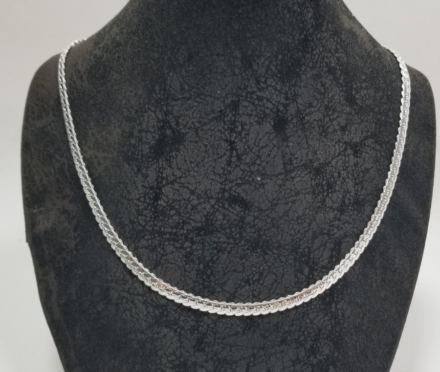 KABARTMA İŞÇİLİKLİ GÜMÜŞ ZİNCİR