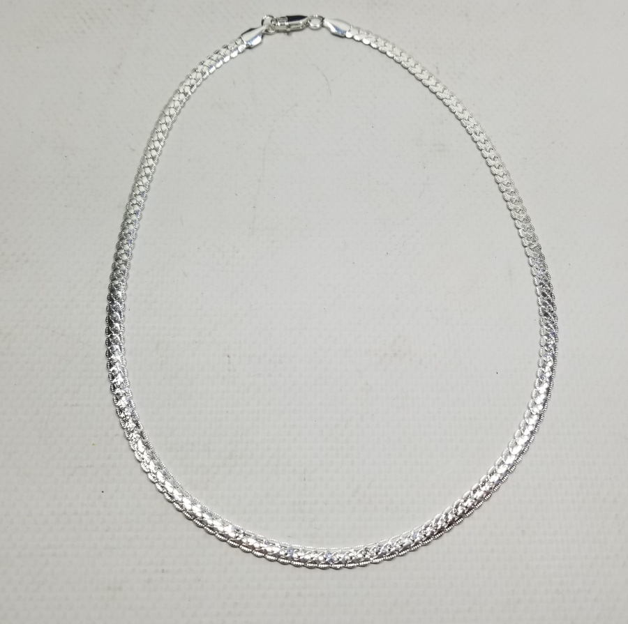 KABARTMA İŞÇİLİKLİ GÜMÜŞ ZİNCİR