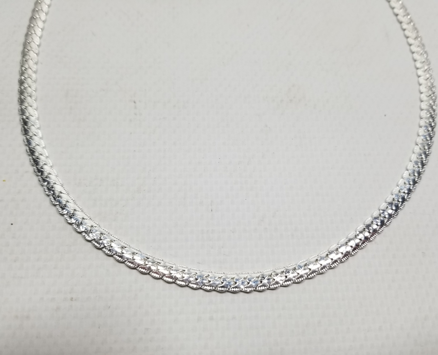 KABARTMA İŞÇİLİKLİ GÜMÜŞ ZİNCİR