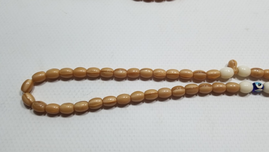 OSMANLI DÖNEMİ NADİR RENKTE BEYKOZ NAMAZ TESPİHİ