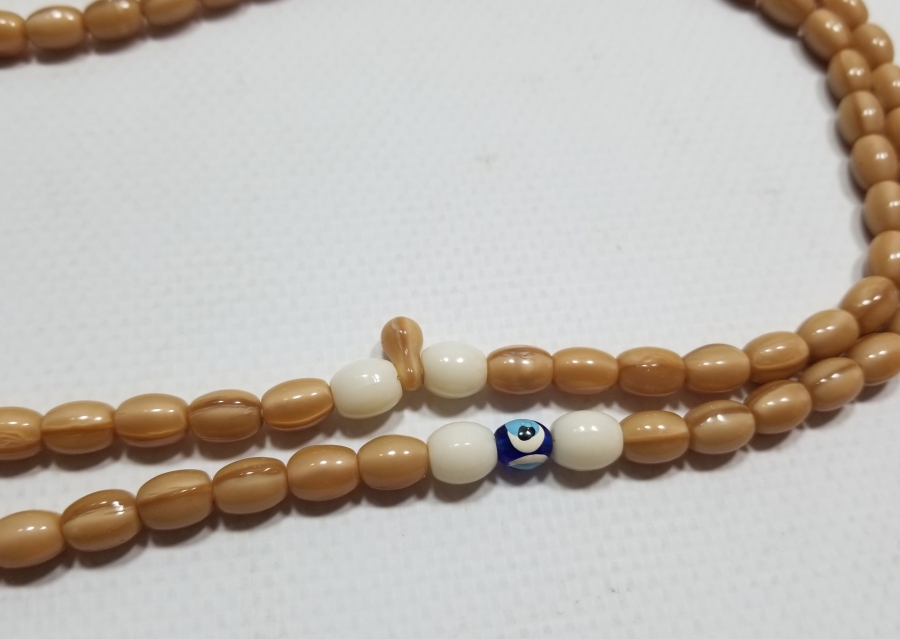 OSMANLI DÖNEMİ NADİR RENKTE BEYKOZ NAMAZ TESPİHİ