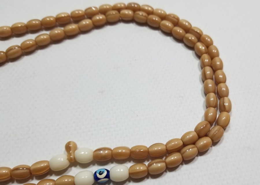 OSMANLI DÖNEMİ NADİR RENKTE BEYKOZ NAMAZ TESPİHİ