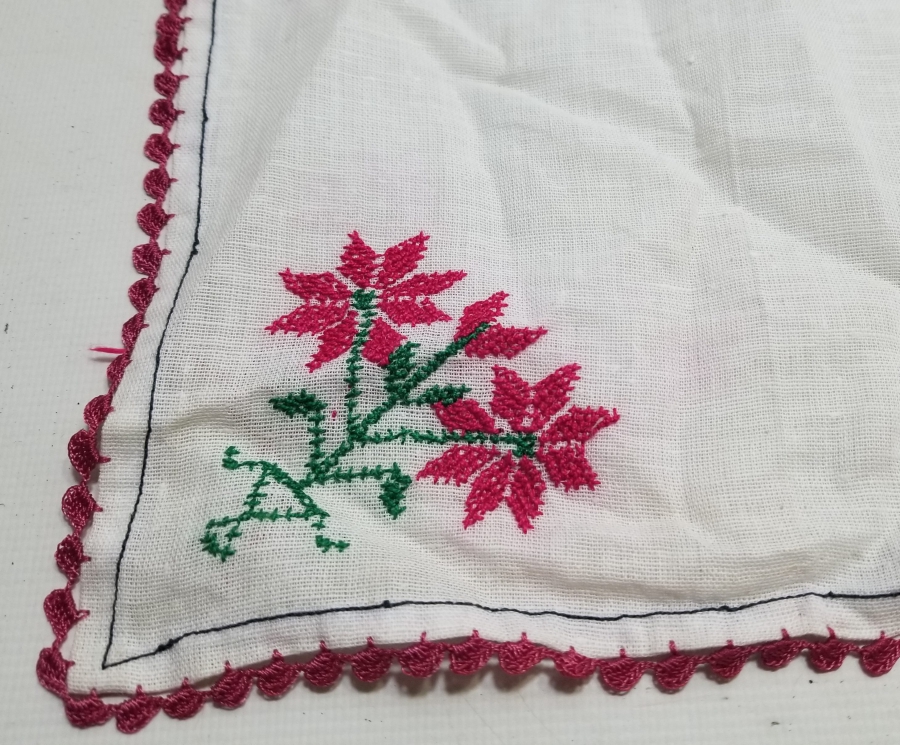 OSMANLI DÖNEMİ KANAVİÇE İŞÇİLİKLİ GELİN ÇEVRESİ