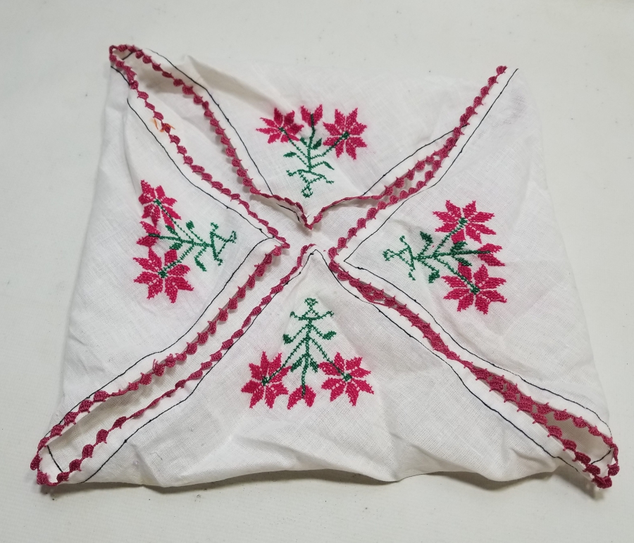 OSMANLI DÖNEMİ KANAVİÇE İŞÇİLİKLİ GELİN ÇEVRESİ