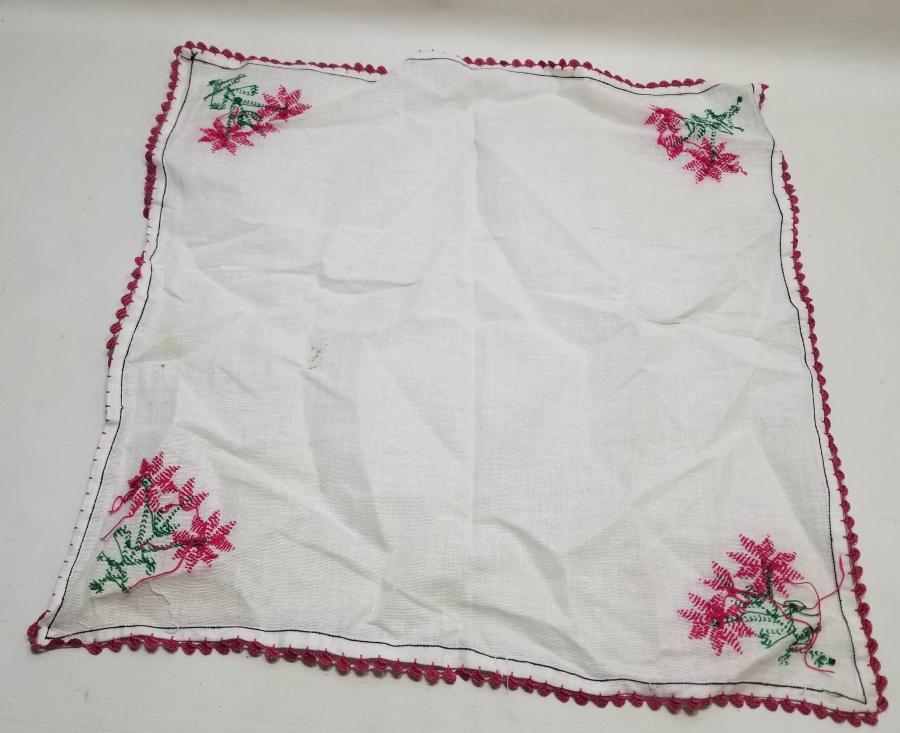 OSMANLI DÖNEMİ KANAVİÇE İŞÇİLİKLİ GELİN ÇEVRESİ