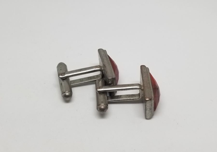 GÜMÜŞ KAPLAMA ANTİKA KOL DÜĞMESİ