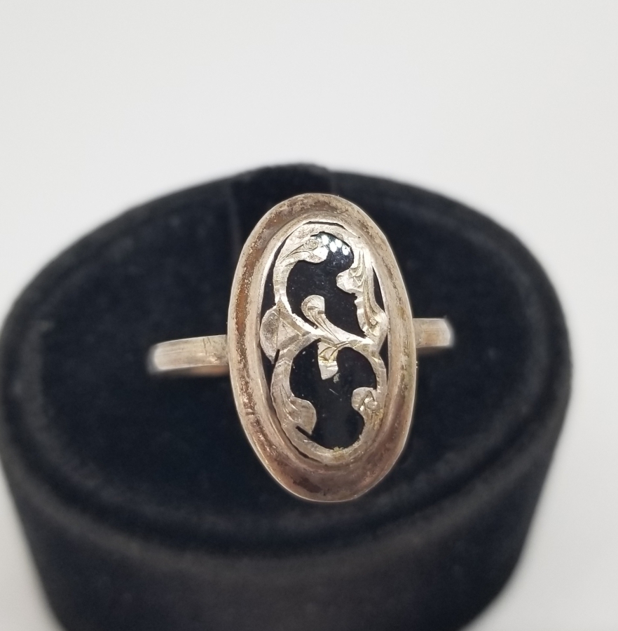 OSMANLI DÖNEMİ EL YAPIMI OLTU TAŞLI ÖZEL YAPIM GÜMÜŞ YÜZÜK