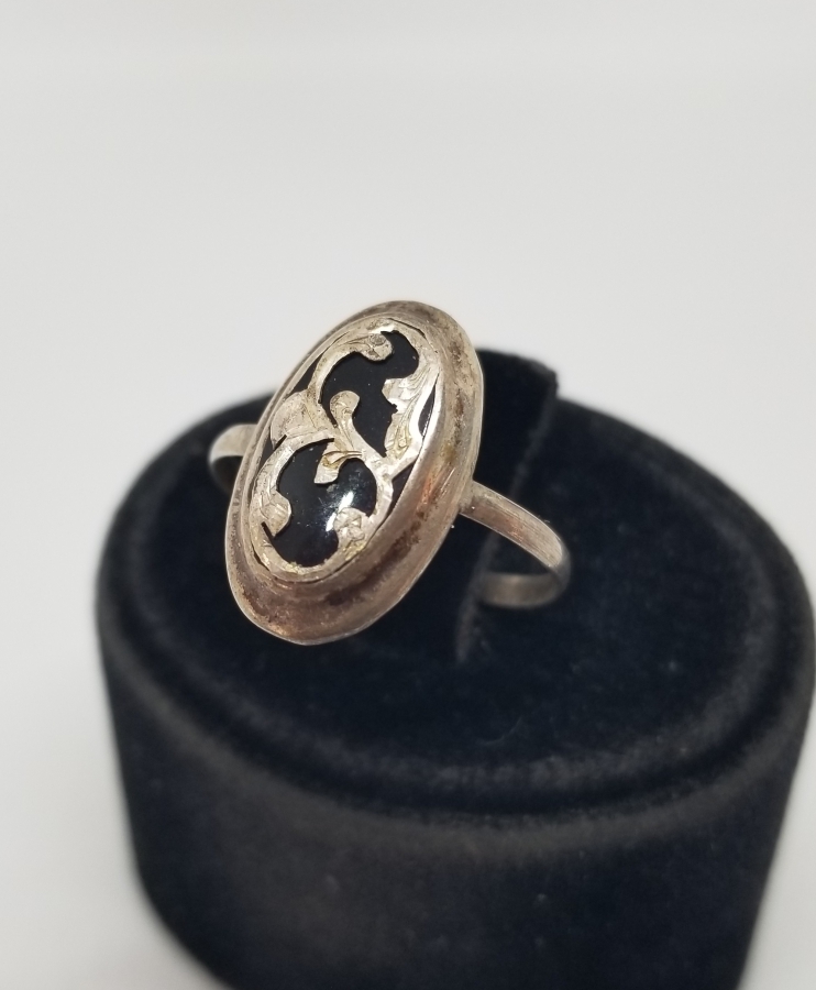 OSMANLI DÖNEMİ EL YAPIMI OLTU TAŞLI ÖZEL YAPIM GÜMÜŞ YÜZÜK