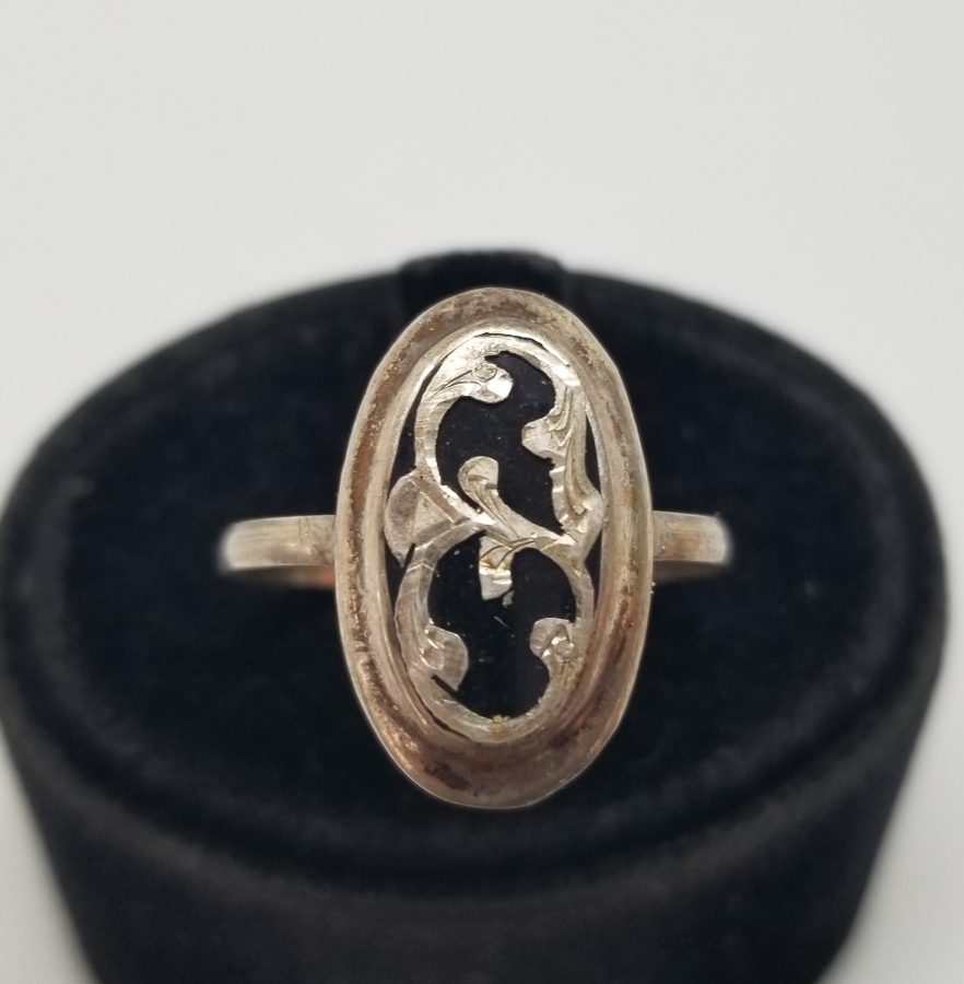 OSMANLI DÖNEMİ EL YAPIMI OLTU TAŞLI ÖZEL YAPIM GÜMÜŞ YÜZÜK