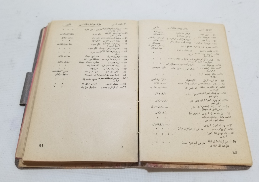 1928 TARİHLİ OSMANLICA VE LATİN HARFLERİYLE YAZILMIŞ ATATÜRK VE İSMET İNÖNÜ GÖRSELLİ CEP MUHTIRASI