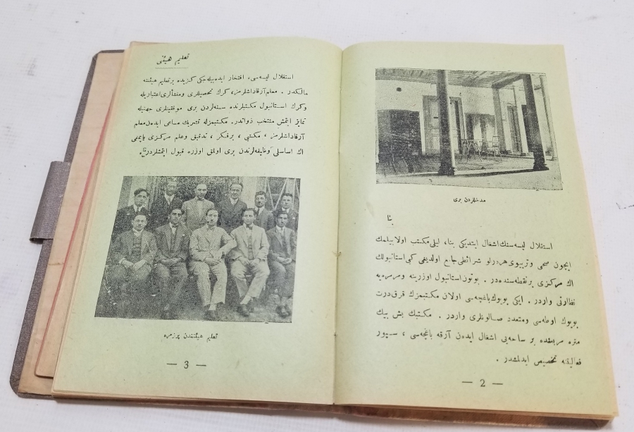 1928 TARİHLİ OSMANLICA VE LATİN HARFLERİYLE YAZILMIŞ ATATÜRK VE İSMET İNÖNÜ GÖRSELLİ CEP MUHTIRASI