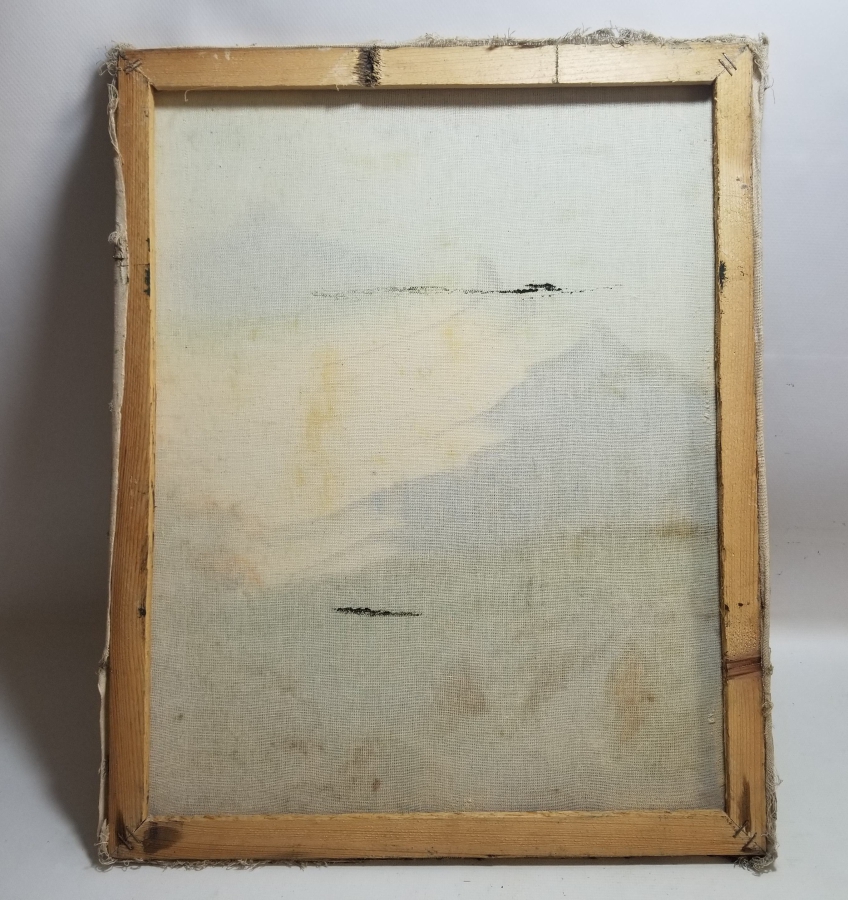 TUVAL ÜZERİ YAĞLI BOYA ANTİKA MANZARA TABLOSU