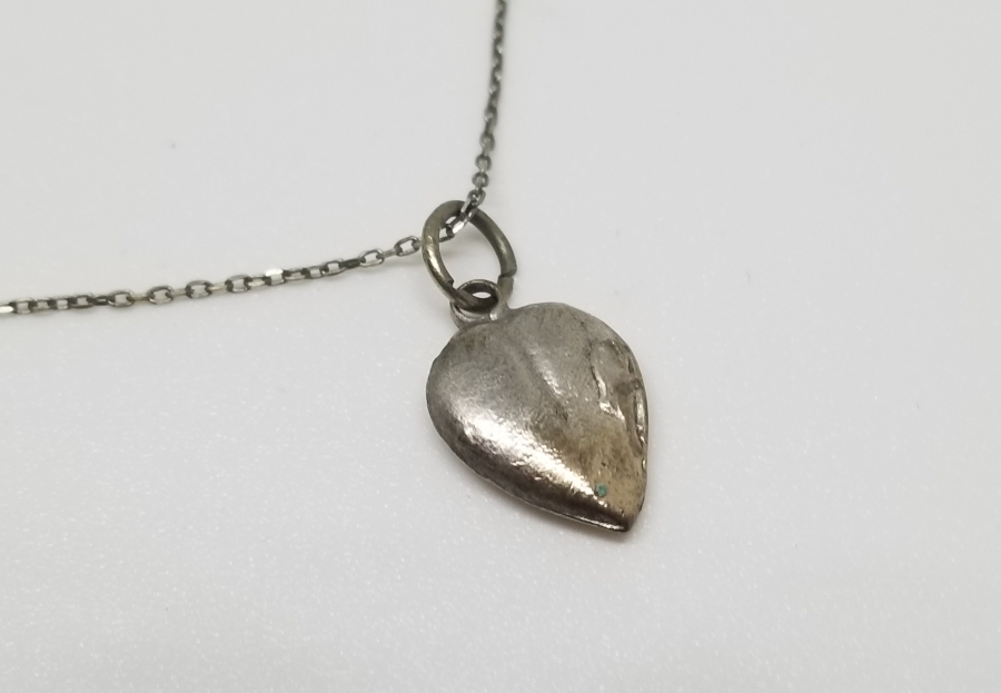 KALP FORMLU GÜMÜŞ KOLYE