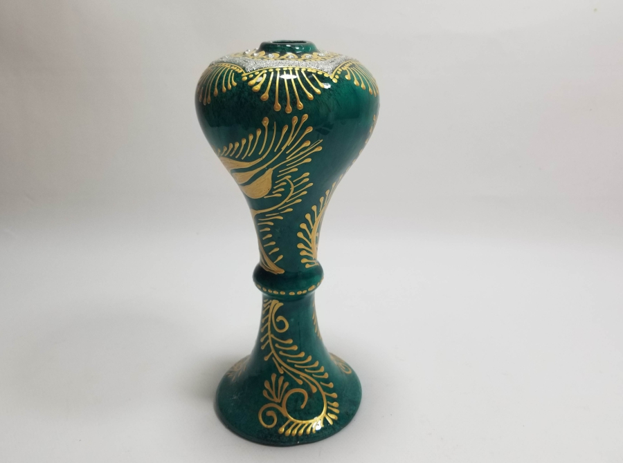 EL BOYAMA ANTİKA KÜTAHYA GAZ LAMBASI HAZNESİ