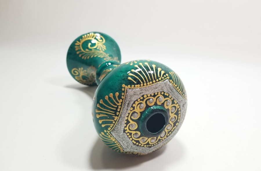 EL BOYAMA ANTİKA KÜTAHYA GAZ LAMBASI HAZNESİ