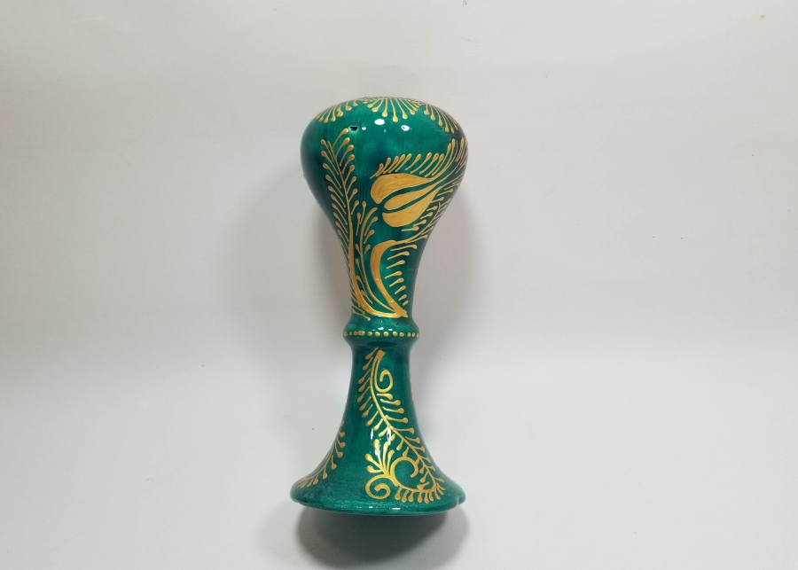 EL BOYAMA ANTİKA KÜTAHYA GAZ LAMBASI HAZNESİ