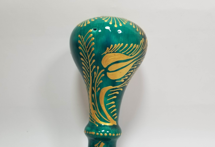 EL BOYAMA ANTİKA KÜTAHYA GAZ LAMBASI HAZNESİ