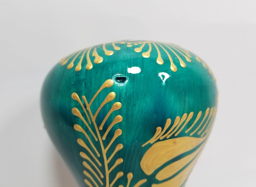 EL BOYAMA ANTİKA KÜTAHYA GAZ LAMBASI HAZNESİ