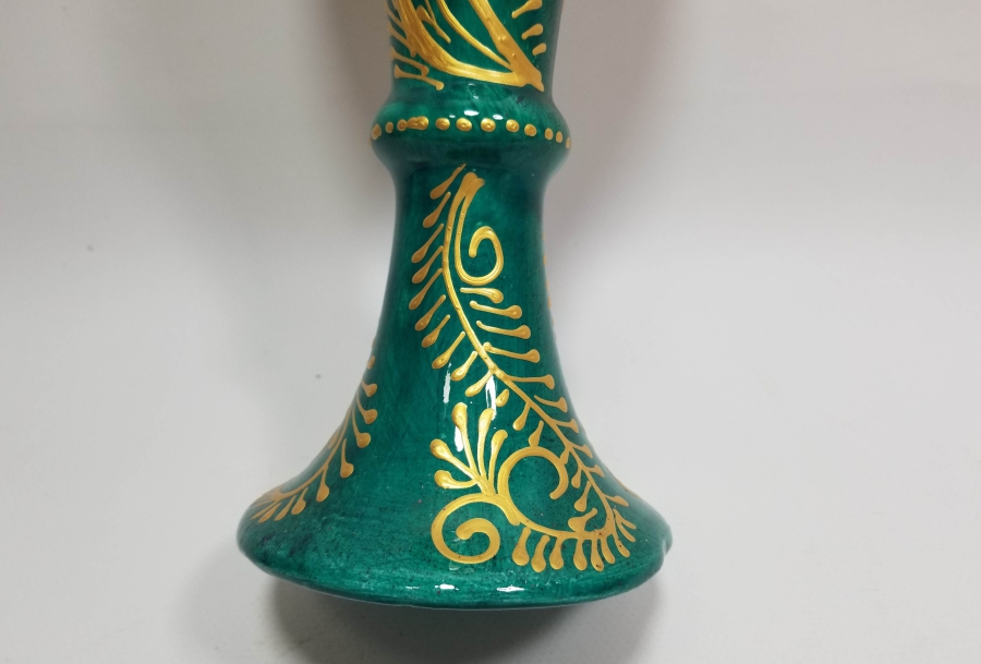 EL BOYAMA ANTİKA KÜTAHYA GAZ LAMBASI HAZNESİ