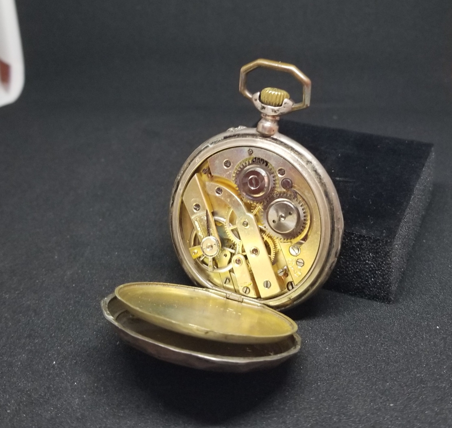 OSMANLICA SIMON USTA DAMGALI OSMANLI DÖNEMİ ÇALIŞIR DURUMDA GÜMÜŞ KASA CEP SAATİ