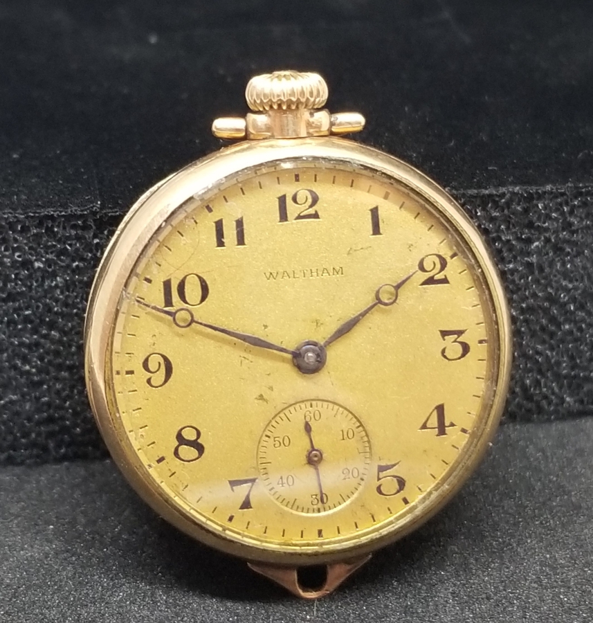 WALTHAM MARKA NADİR TİPTE ALTIN KAPLAMA KOLYE SAAT