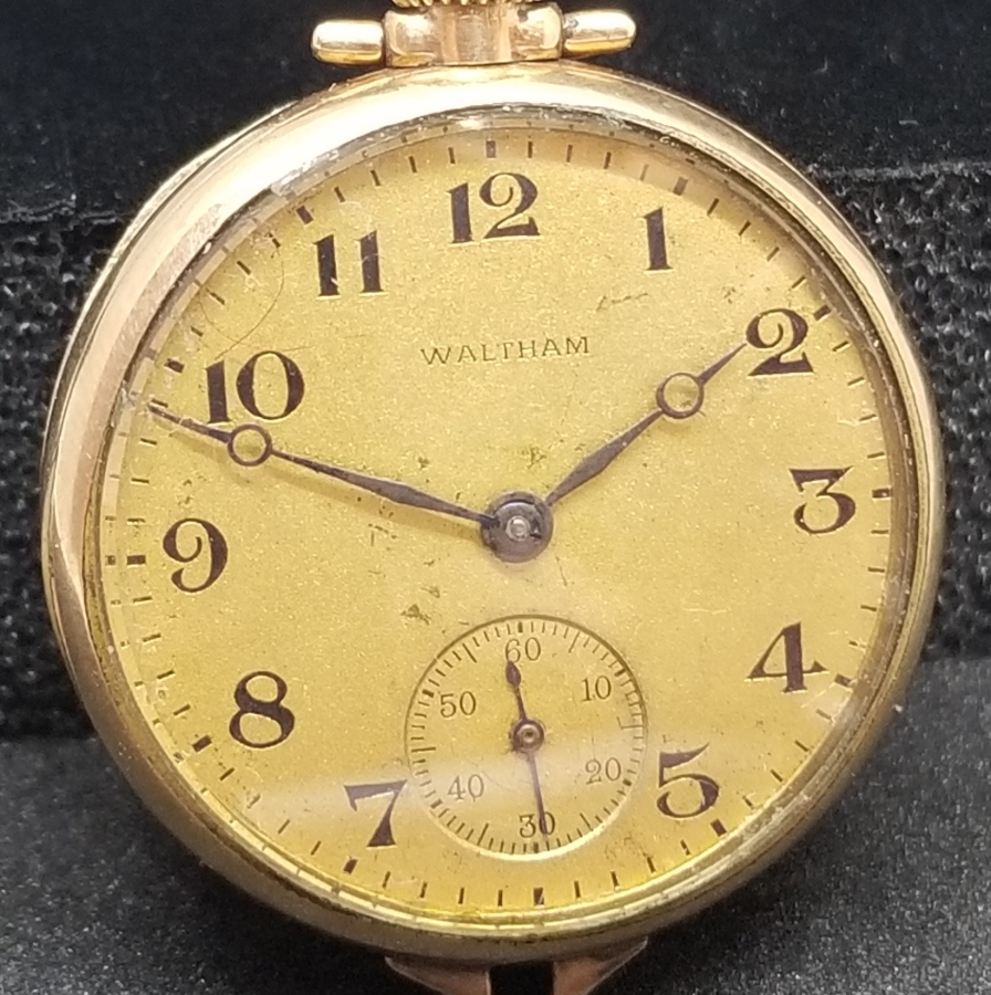 WALTHAM MARKA NADİR TİPTE ALTIN KAPLAMA KOLYE SAAT