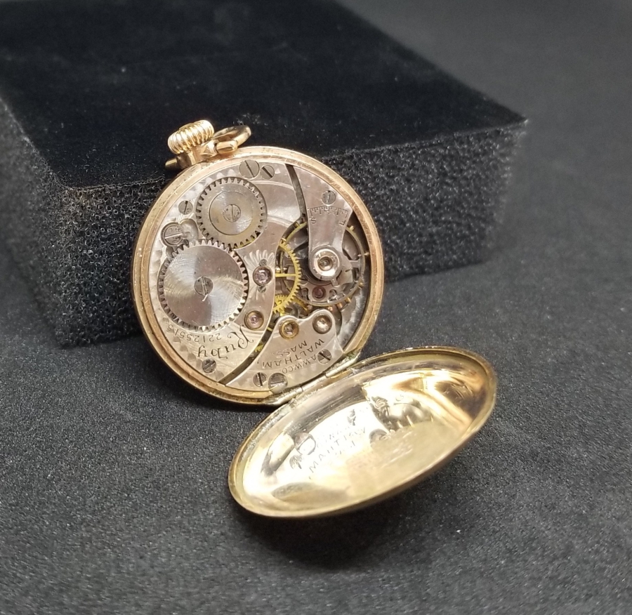 WALTHAM MARKA NADİR TİPTE ALTIN KAPLAMA KOLYE SAAT