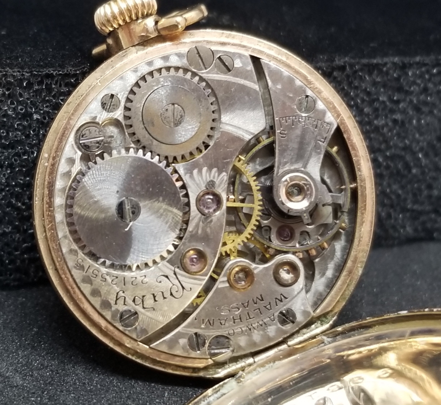 WALTHAM MARKA NADİR TİPTE ALTIN KAPLAMA KOLYE SAAT