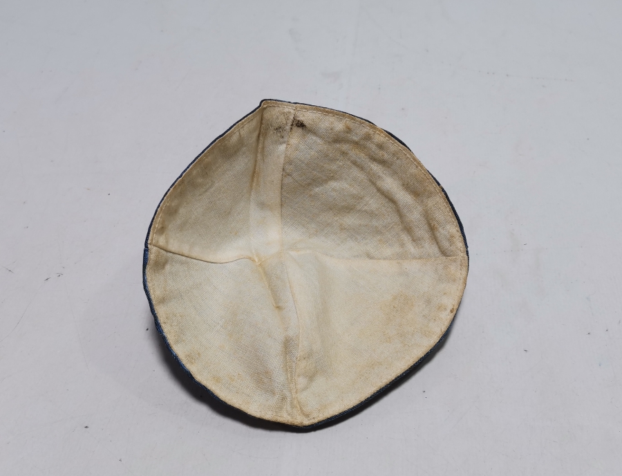 ÜZERİ İBRANİCE YAZILI OSMANLI DÖNEMİ NADİR KİPPA