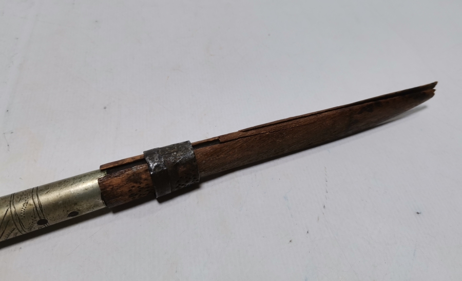 OSMANLI DÖNEMİ ORİJİNAL KININDA NADİR TİPTE BURSA BIÇAĞI