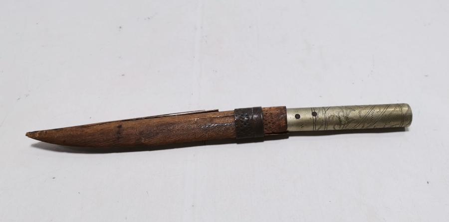 OSMANLI DÖNEMİ ORİJİNAL KININDA NADİR TİPTE BURSA BIÇAĞI