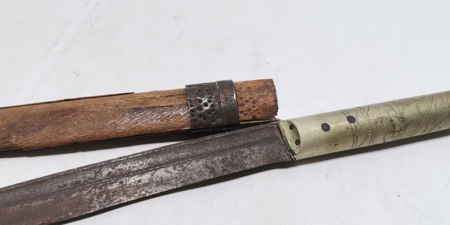 OSMANLI DÖNEMİ ORİJİNAL KININDA NADİR TİPTE BURSA BIÇAĞI