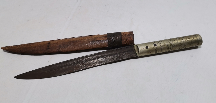 OSMANLI DÖNEMİ ORİJİNAL KININDA NADİR TİPTE BURSA BIÇAĞI