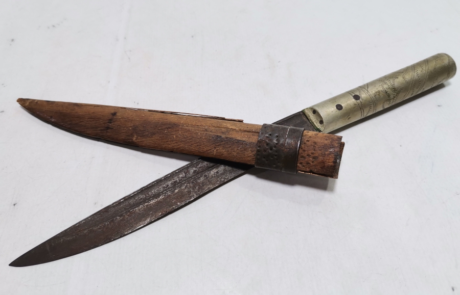 OSMANLI DÖNEMİ ORİJİNAL KININDA NADİR TİPTE BURSA BIÇAĞI