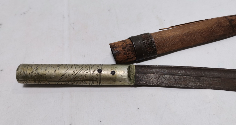 OSMANLI DÖNEMİ ORİJİNAL KININDA NADİR TİPTE BURSA BIÇAĞI