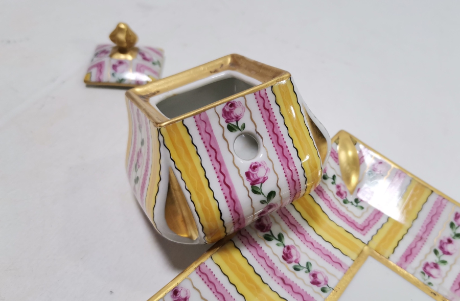 NADİR TİPTE ANTİKA LİMOGES HOKKA