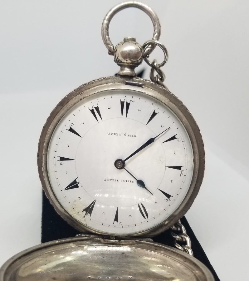 OSMANLI DÖNEMİ NADİR TİPTE GÜMÜŞ KASA KURMALI CEP SAATİ