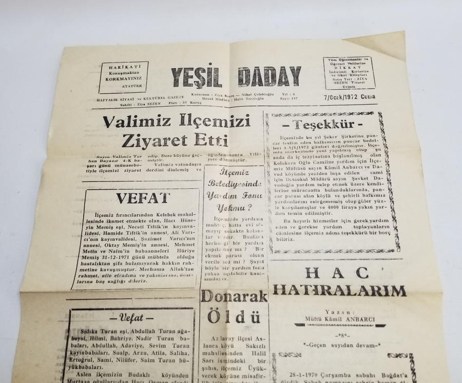 YEŞİL DADAY GAZETESİ
